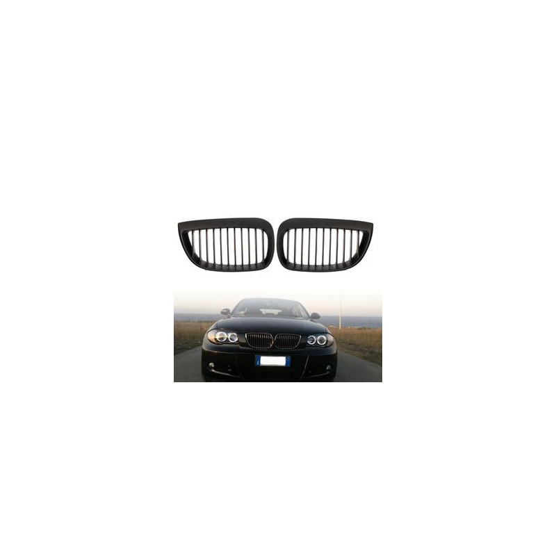 CALANDRE BMW SERIE 1 E87 5 PORTES 2004-2007 TOUS MODELES NOIRE HARICOT GRILLE