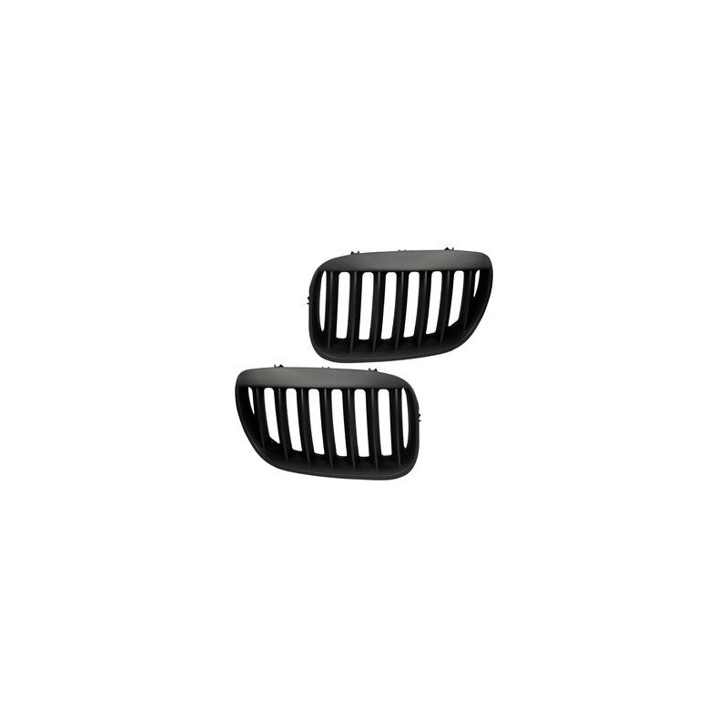 CALANDRE BMW X5 E53 PHASE 2 11/2003-1/2007 NOIRE MAT HARICOT GRILLE