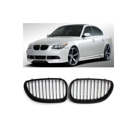 CALANDRE BMW SERIE 5 E60 E61 BERLINE TOURING 7/2003-3/2010 NOIRE BRILLANT GRILLE