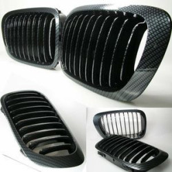 CALANDRE BMW SERIE 3 E46 COUPE CABRIOLET 4/1999-4/2003 CARBONE HARICOT GRILLE