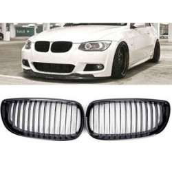CALANDRE BMW SERIE 3 E92 E93 COUPE CABRIOLET 3/2010-9/2014 NOIRE BRILLANT GRILLE