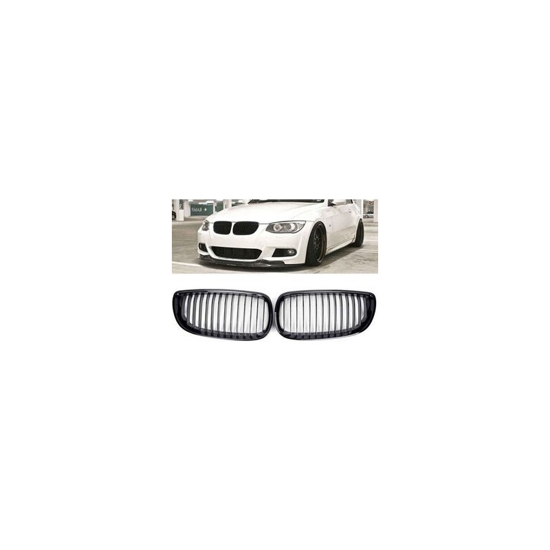 CALANDRE BMW SERIE 3 E92 E93 COUPE CABRIOLET 3/2010-9/2014 NOIRE BRILLANT GRILLE