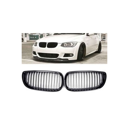 CALANDRE BMW SERIE 3 E92 E93 COUPE CABRIOLET 3/2010-9/2014 NOIRE BRILLANT GRILLE