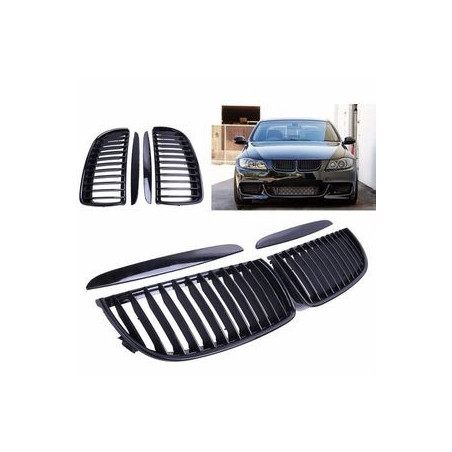 CALANDRE BMW SERIE 3 E91 E90 BERLINE TOURING 9/2004-8/2008 NOIRE BRILLANT GRILLE