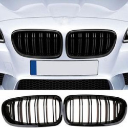 CALANDRE BMW SERIE 5 BERLINE TOURING 9/2009-3/2017 NOIRE BRILLANT GRILLE DOUBLE