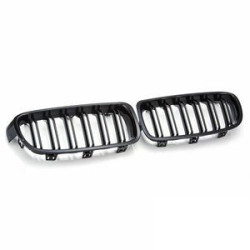 CALANDRE BMW SERIE 3 F30 F31 BERLINE TOURING 2011- NOIRE BRILLANT GRILLE DOUBLE