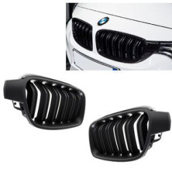 CALANDRE BMW SERIE 3 F30 BERLINE APRES 10/2011 NOIRE MAT HARICOT GRILLE DOUBLE