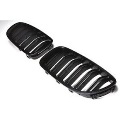 CALANDRE HARICOTS NOIRE MAT BMW SERIE 5 BERLINE TOURING F10 F11 1/2010 A 1/2017