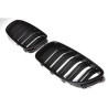 CALANDRE HARICOTS NOIRE MAT BMW SERIE 5 BERLINE TOURING F10 F11 1/2010 A 1/2017