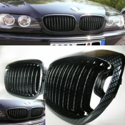 CALANDRE BMW SERIE 3 E46 BERLINE TOURING 9/2001-5/2005 CARBONE HARICOT GRILLE