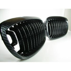 CALANDRE BMW SERIE 3 E46 BERLINE TOURING 9/2001-5/2005 CARBONE HARICOT GRILLE