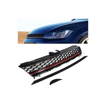 CALANDRE SANS SIGLE LOOK GTI VW GOLF 7 3 5 PORTES ET SW BREAK A PARTIR DE 8/2012