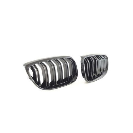 CALANDRE BMW SERIE 3 E93 E92 COUPE CABRIO 2006-2010 NOIRE BRILLANT GRILLE DOUBLE
