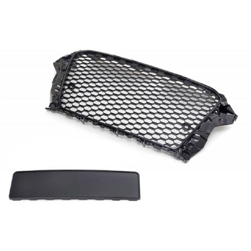 CALANDRE NID D'ABEILLE NOIR MAT AUDI A3 8V1 8VA 8V7 DE 4/2012-5/2016 POUR PDC
