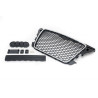 CALANDRE NID D'ABEILLE NOIR + CHROME AUDI A3 8P 8PA 8P7 DE 04/2008-03/2013
