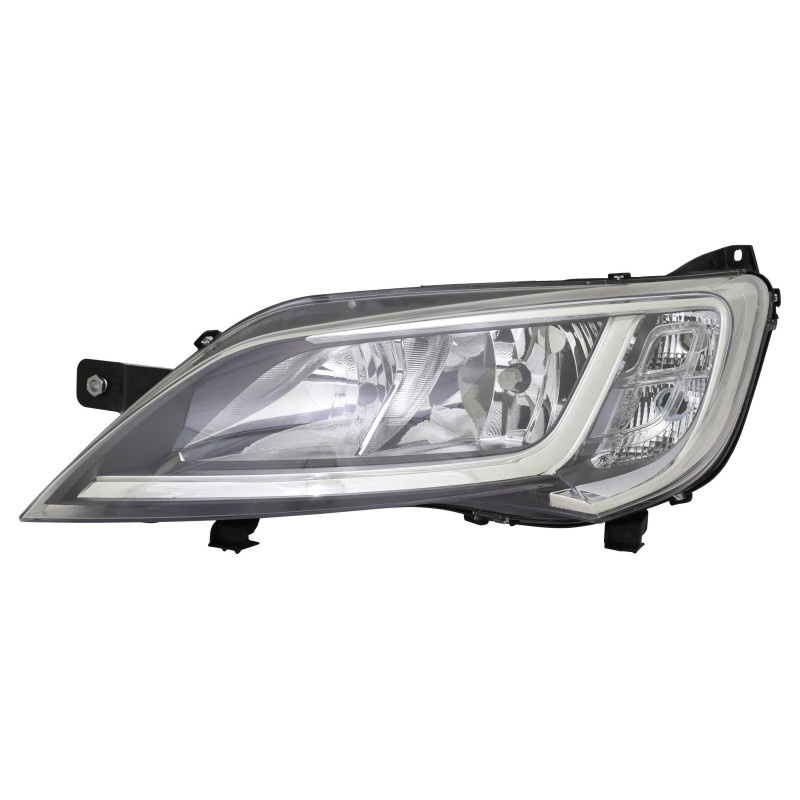 PHARE CITROEN JUMPER APRES 07/2014 GAUCHE H1 H7 W21/5W + MOTEUR CHROME
